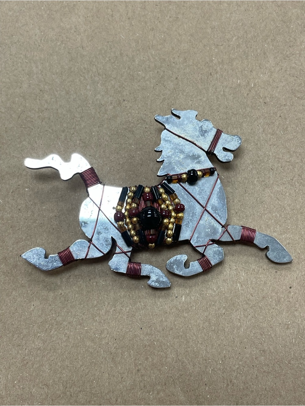 Handcrafted Liztech Han Dynasty Horse Brooch / Pin